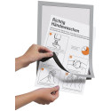 Infoalus magnetraam A4 DURAFRAME Magnetic hõbehall 5tk pakis