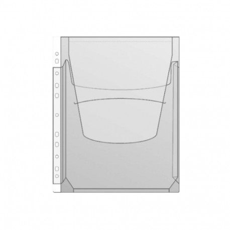 Bound in plastic pocket A4 kangaroo with A-pocket flap PROLEXPLAST