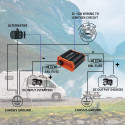 Qoltec 52480 Monolith DC-DC charger for LiFePO4 AGM 12V batteries | 40A | 500W