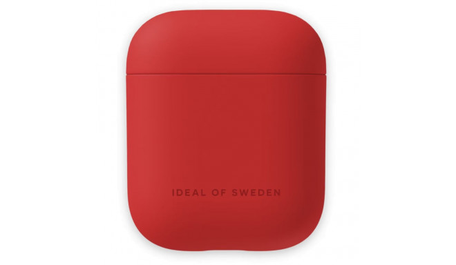 Airpods laadimiskarbiümbris Ideal of Sweden (1/2 gen) Clear Case, punane