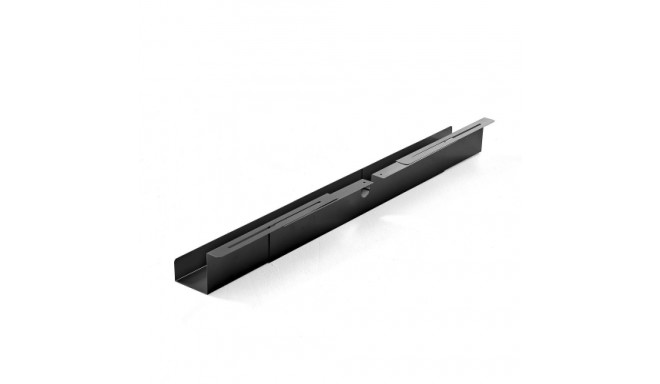 Kaablite haldamise kandik, reguleeritav 920-1500x120x115mm, must