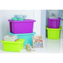 STORAGEBOXCURVER 26L+LID GREEN 598