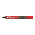 Permanent marker PILOT 400 with cut end 4mm red