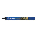 Permanent marker PILOT 400 with cut end 4mm blue