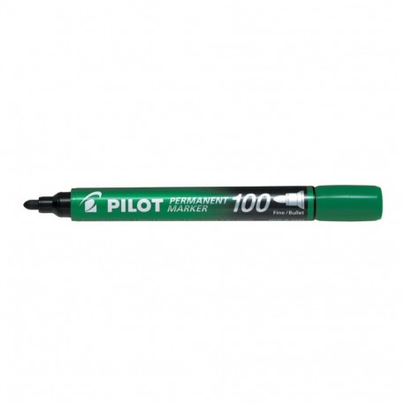 PERMANENT MARKER 100 - FINE BULLET TIP - GREEN