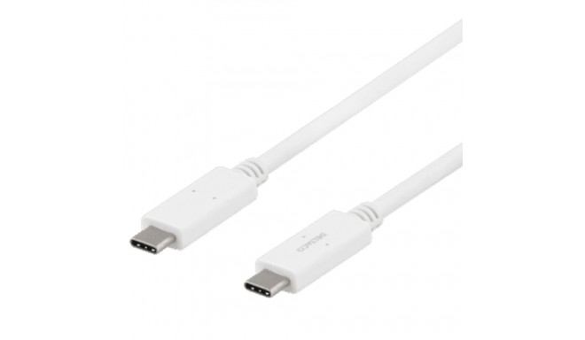 Deltaco USB-C zu USB-C Kabel 2m 5A schwarz