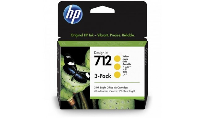 HP Ink No.712 kollane kolmikpakend (3ED79A)