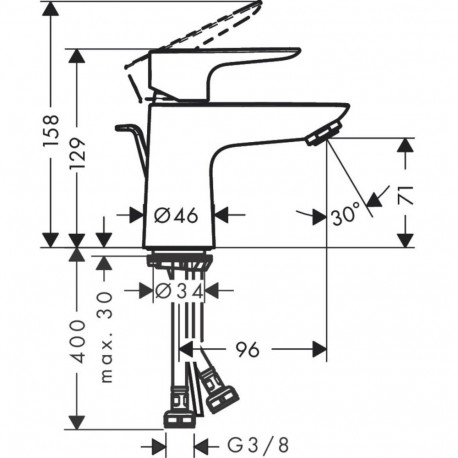 Hansgrohe Talis E 71700000 valamu segisti