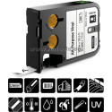 Vinyl tape. XTL 24 mm black/white.