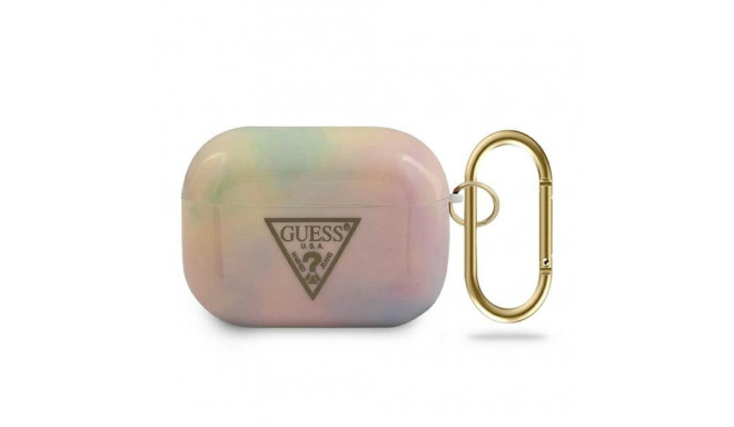 Guess GUACAPTPUMCGG01 AirPods Pro cover pink/pink Tie & Dye Collection