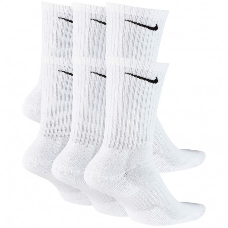 Skarpety Nike Everyday Cush Crew 6 par białe SX7666 100 42-46