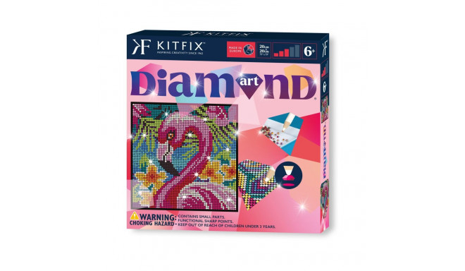 KITFIX Набор для рукоделия Алмазная мозайка Фламинго