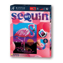 KITFIX DIY set Sequin Art Red Frankie the Flamingo