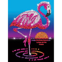 KITFIX DIY set Sequin Art Red Frankie the Flamingo