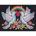 KITFIX DIY set Sequin Art Purple Doves of Hope