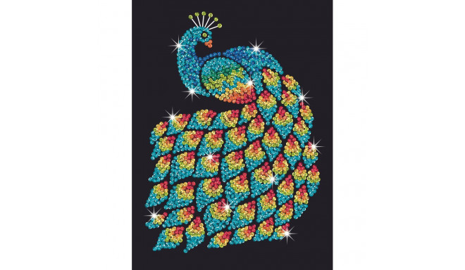 KITFIX DIY set Sequin Art Purple Peacock