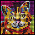 KITFIX Amatniecības komplekts Diamond Art dimantiņu māksla, Kaķēns