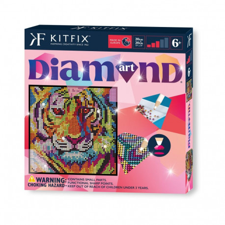 KITFIX Käsitöökomplekt Teemantkunst Tiiger