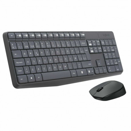 Klaviatuur ja Juhtmevaba Hiir Logitech 920-007919 Hall Hispaaniakeelne Qwerty QWERTY