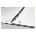 Folder in spiral binding A4+ squared OXFORD International Notebook cardboard covers 80 pages