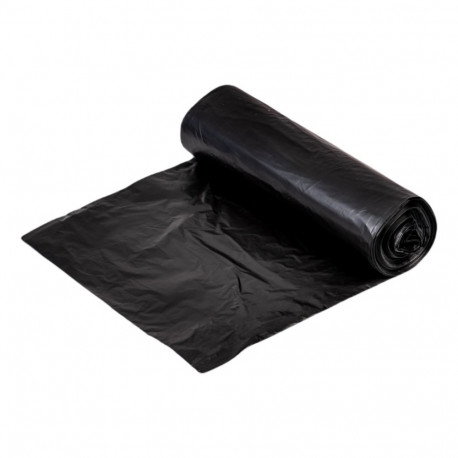 Prügikott 50L LDPE 40mic must 15tk rullis