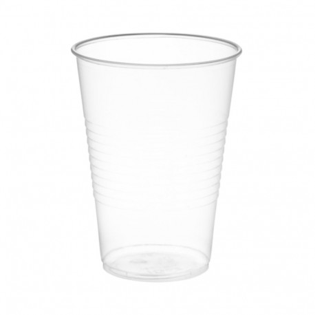 Drinking cup 200ml transparent white 100 pcs in a pack