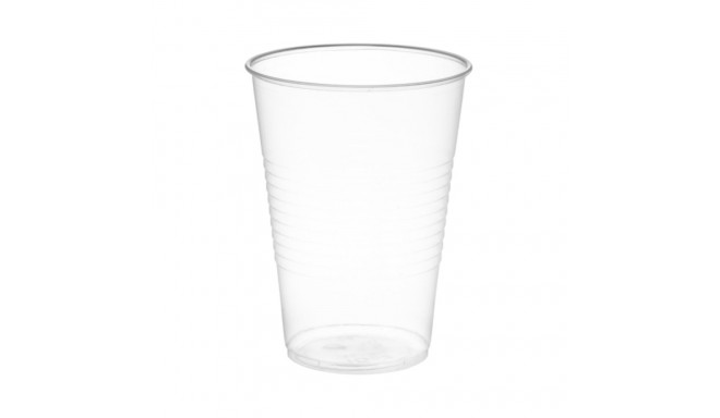 Drinking cup 200ml transparent white 100 pcs in a pack