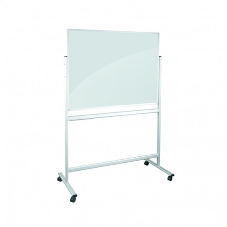 Klaastahvel ratastel 1200x900mm kahepoolne valge 2x3