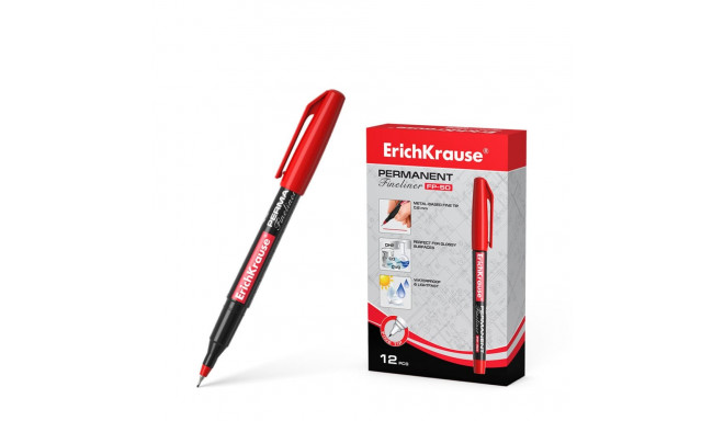 Permanentne marker ERICH KRAUSE FP-50 (F) 0.7mm punane