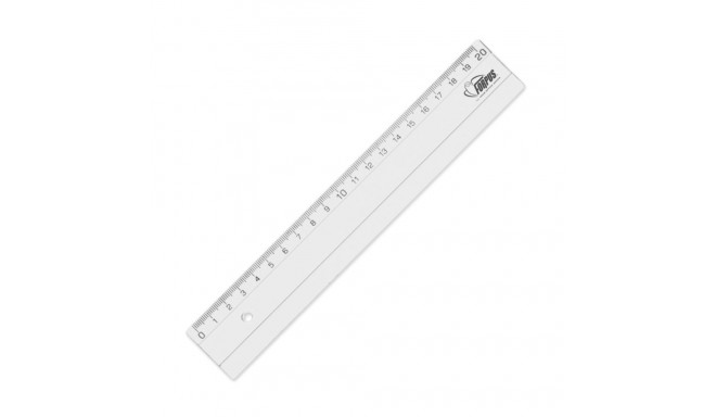 Joonlaud 20cm plastikust läbipaistev