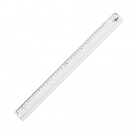 Ruler 40cm transparent plastic