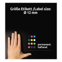 Kleebisetikett AVERY Zweckform Q12mm sinine 270 tk (3142)