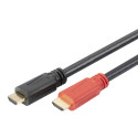 Digitus High Speed HDMI Cable with Signal Amplifier DB-330118-100-S Black/Red, HDMI to HDMI, 10 m