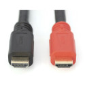 Digitus High Speed HDMI Cable with Signal Amplifier DB-330118-100-S Black/Red, HDMI to HDMI, 10 m