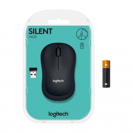 Wireless computer mouse LOGITECH M220 Silent black