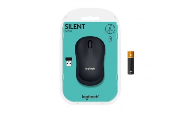 Wireless computer mouse LOGITECH M220 Silent black