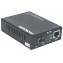 Intellinet Gigabit Ethernet to SFP Media Converter, 10/100/1000Base-Tx to SFP slot, empty