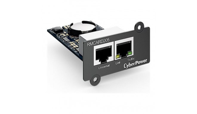 CYBERPOWER RMCARD205 Network Card for SNMP SLOT - combatible OR and PR Series, two connection : netw