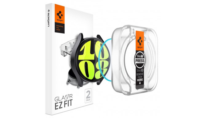 SZKŁO HARTOWANE SPIGEN GLAS.TR ”EZ-FIT” 2-PACK GALAXY WATCH 7 (40 MM) CLEAR