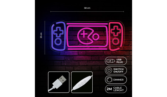 Neon PLEXI LED GAME CONSOLE multicolor FPNE27 Forever Light