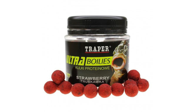 Прикормка TRAPER Ultra Boilies Strawberry 12мм 100г