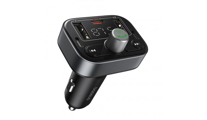 Baseus S-09 Auto FM Raidītājs Bluetooth 5.3 / 2x USB + USB-C