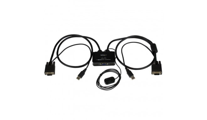 2PORT CABLE KVM WITH VGA USB/AND REMOTE SWITCH BUTTON