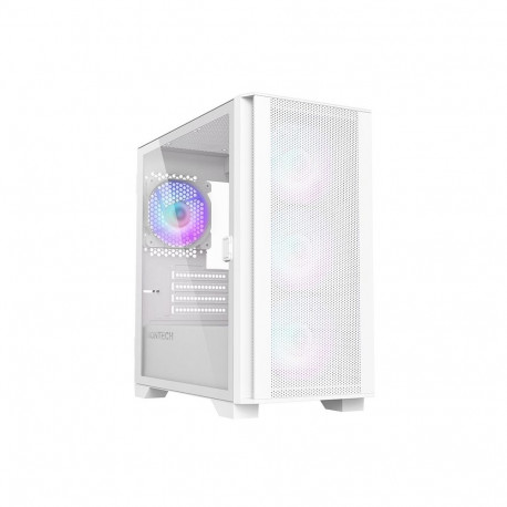 Montech AIR 100 ARGB, Micro-ATX, karastatud klaas - valge