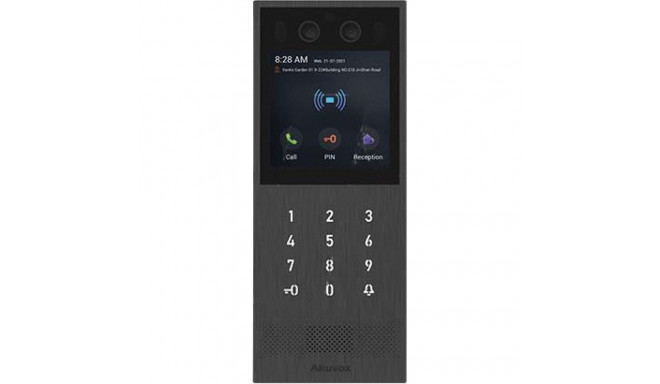 "Video-TFE X912S Kit On-Wall, big touch screen, card reader, black"