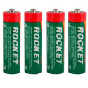 Rocket patarei R6-4AA (AA) Cellophane 4tk