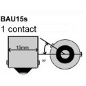 авто лампа 12V 21W BAU15S желтый оранжевый