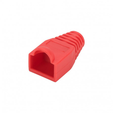 PremiumCord RJ45 connector cover - red, pack of 10 pcs