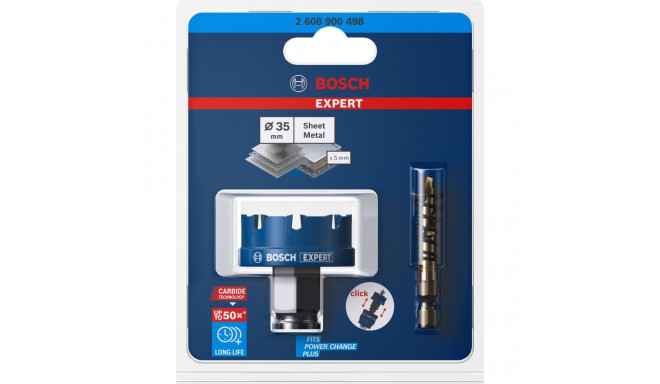 Bosch Expert Carbide hole saw 'SheetMetal', 35mm
