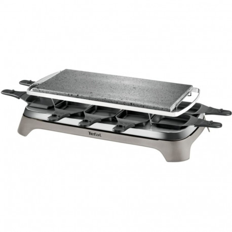Tefal raclette grill Pierrade PR457B (grey/black, 1,350 watts, for 10 people)